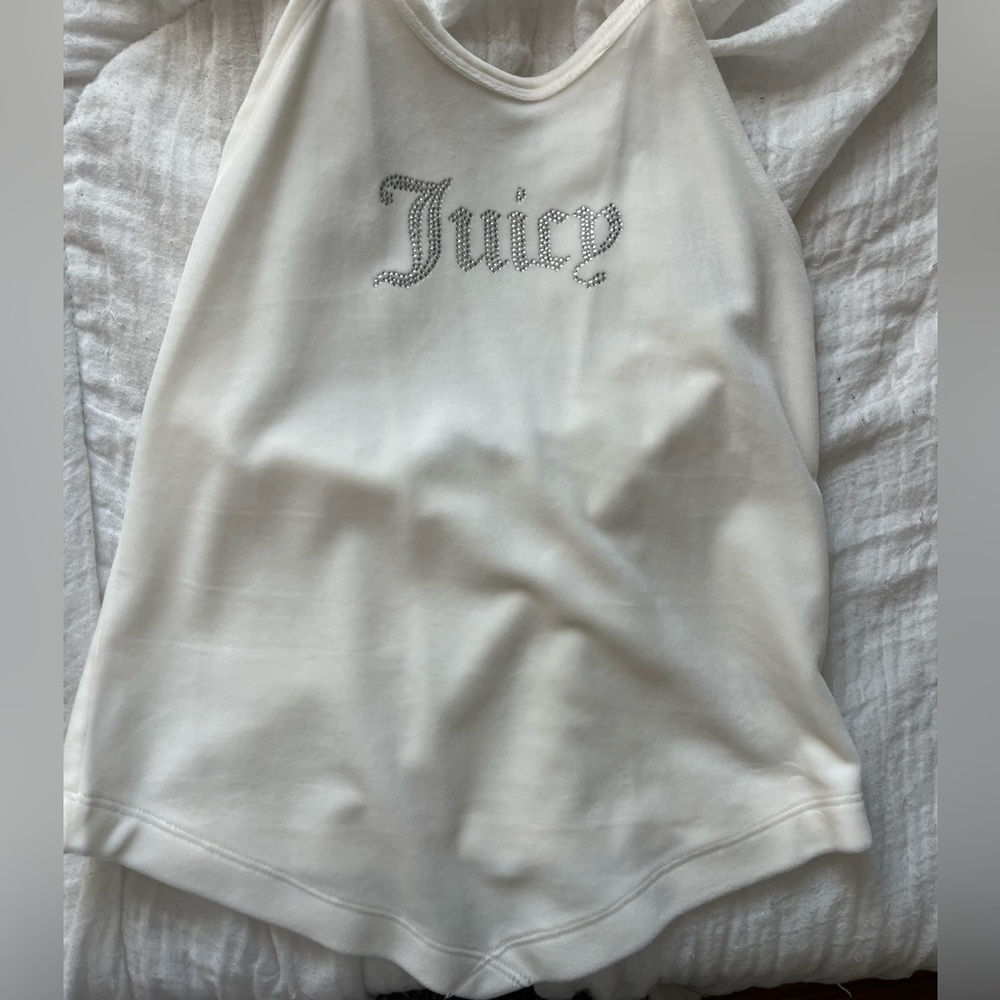 Juicy Couture Velvet Bedazzled NWT Tie-up Halter